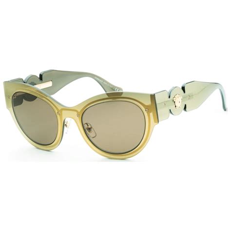 versace women's ve2234 53mm sunglasses|Versace VE2234 53 Brown & Transparent Brown Mirror Gold .